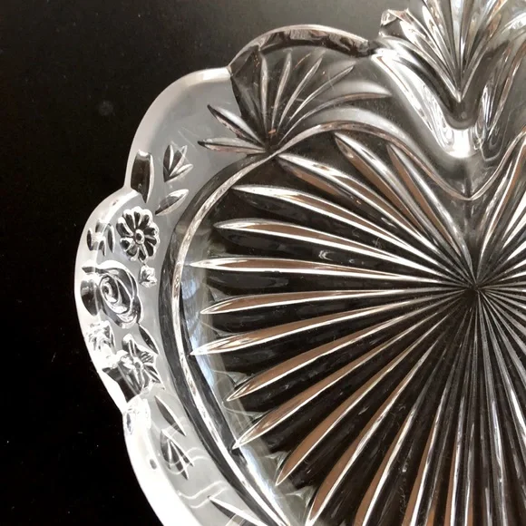 NEW LISTING! Vintage Crystal Candy Dish - Picture 4 of 5